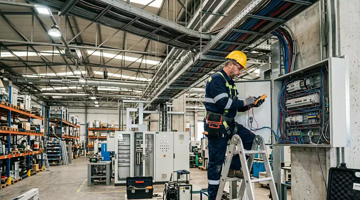 Manutenção de painéis elétricos industriais para segurança e operação contínua