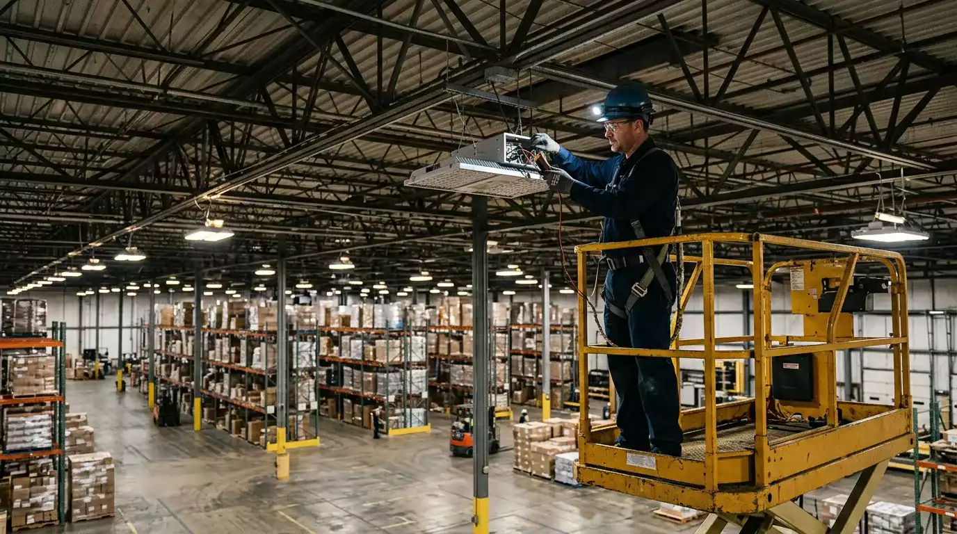 Eletricista realizando manutenção preventiva em quadros elétricos para garantir segurança nas tomadas