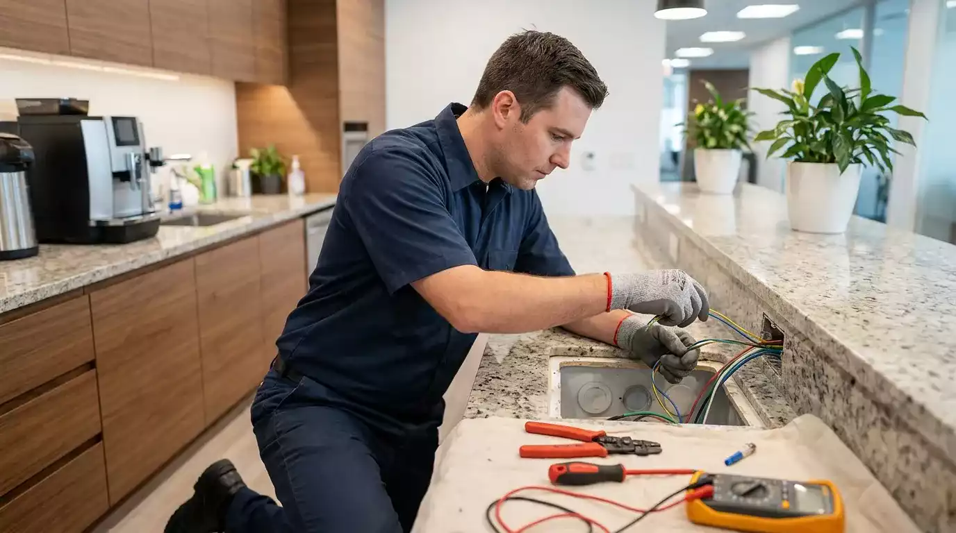 Iluminação, quadros elétricos e manutenção preventiva na cozinha