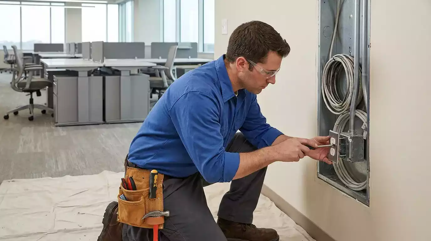 Eletricista CG realizando serviços elétricos industriais em Campo Grande MS